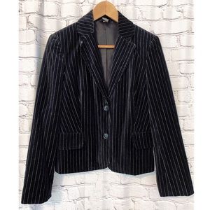 Mossimo • Velvet Pinstriped Jacket